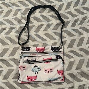 Kids Crossbody Bag with Cute Cat Print
